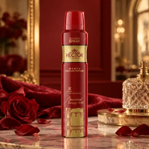 اسپری خوشبو کننده بدن باکارات رژ هکتور | حجم 200 میلی لیتر - تصویر 3